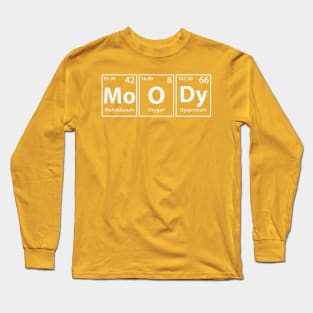 Moody (Mo-O-Dy) Periodic Elements Spelling Long Sleeve T-Shirt